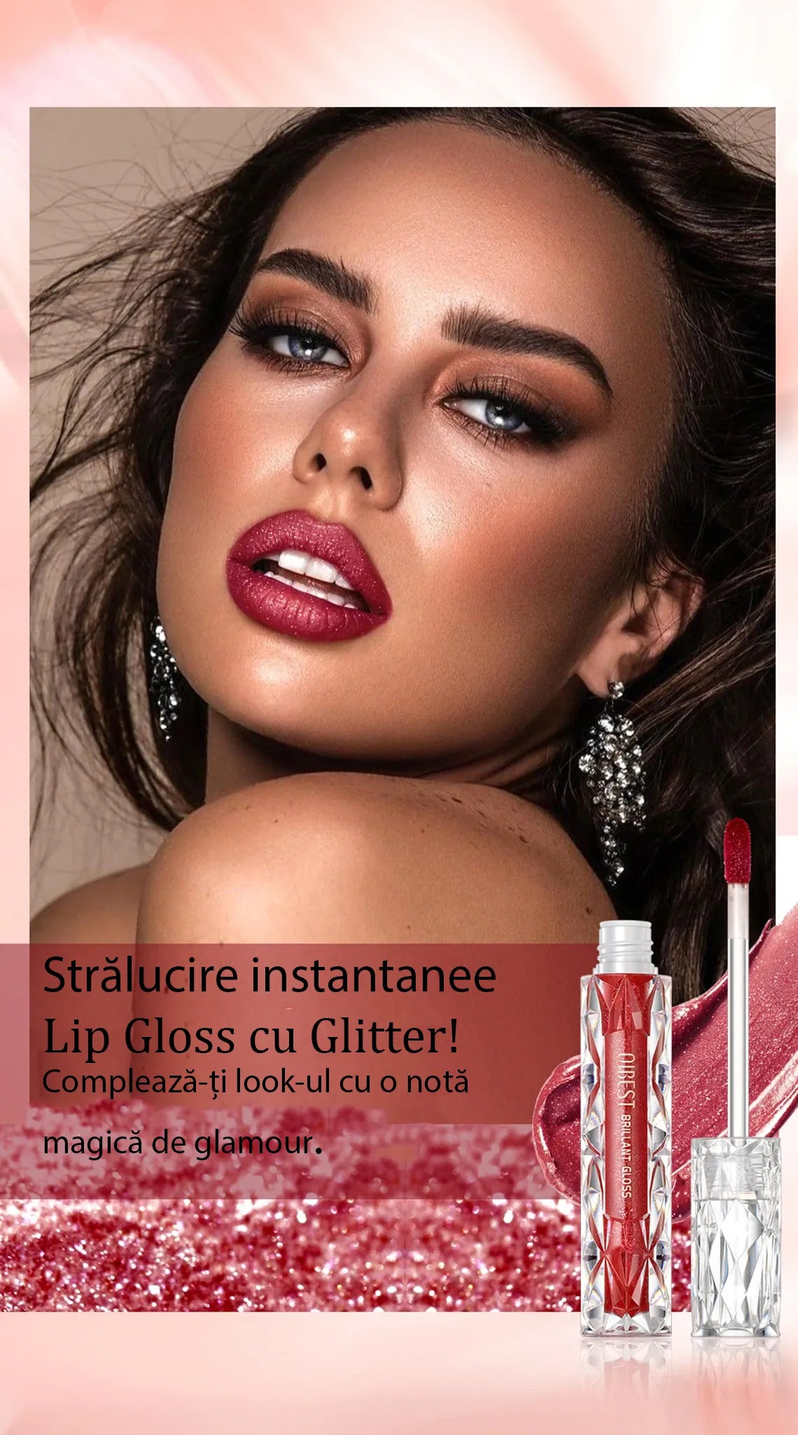 Lip Gloss cu Glitter